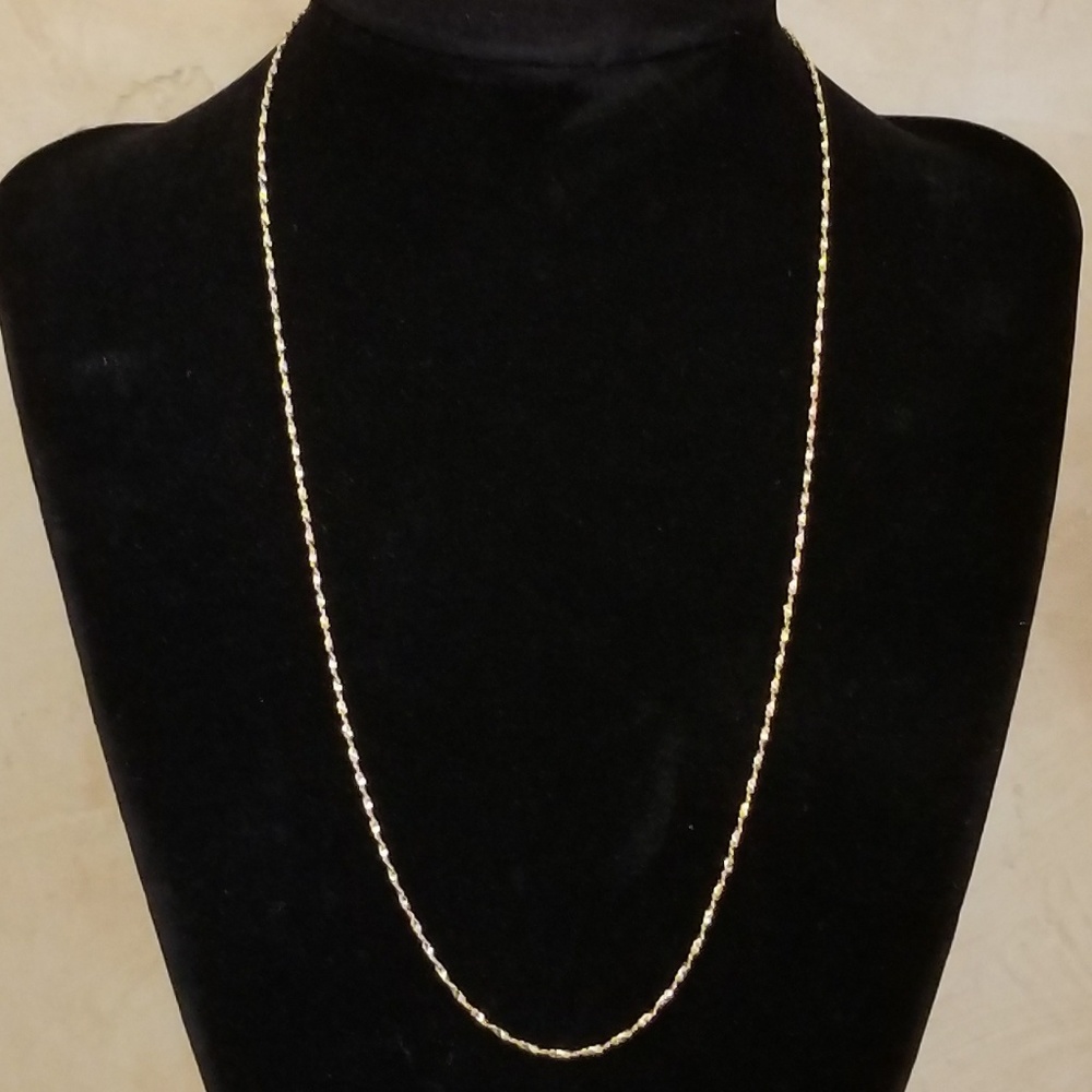14K Yellow Gold 18" Singapore Chain